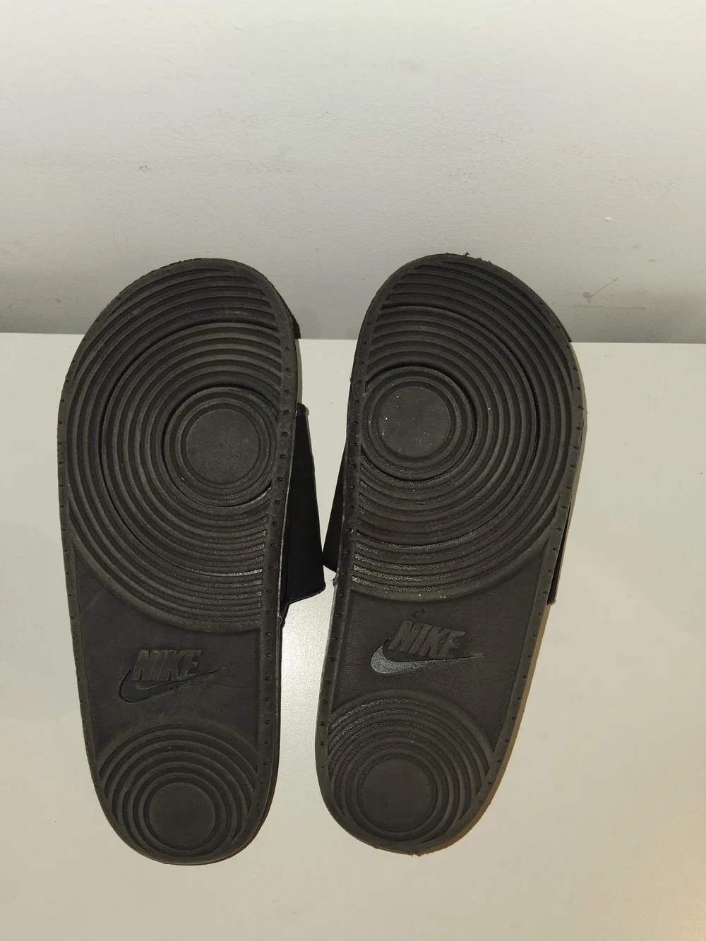 Nike Black Slide Sandals with Embossed Logo